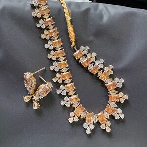 Elegant Gold and Silver Jewelry Set